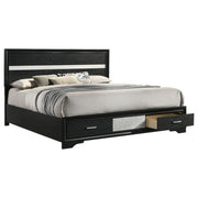 Coaster 206361KE Miranda Black King Storage Platform Bed