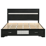Coaster 206361KE Miranda Black King Storage Platform Bed