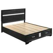 Coaster 206361Q Miranda Black Queen Storage Platform Bed
