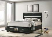 Coaster 206361Q Miranda Black Queen Storage Platform Bed