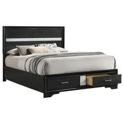 Coaster 206361Q Miranda Black Queen Storage Platform Bed