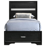 Coaster 206361T Miranda Black Twin Storage Platform Bed