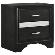 Coaster 206362 Miranda Black 3-drawer Nightstand