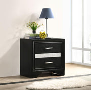Coaster 206362 Miranda Black 3-drawer Nightstand