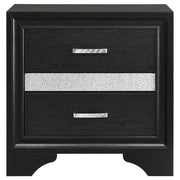 Coaster 206362 Miranda Black 3-drawer Nightstand