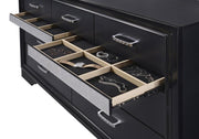 Coaster 206363 / 64 Miranda Black 9 Drawer Dresser Mirror