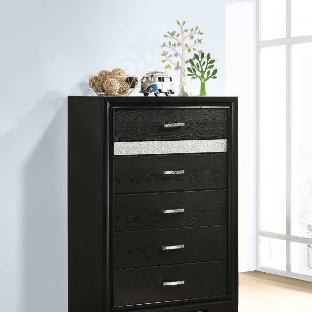 Coaster 206365 Miranda Black 6-drawer Chest