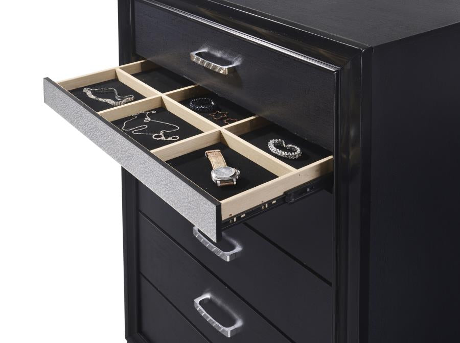 Coaster 206365 Miranda Black 6-drawer Chest