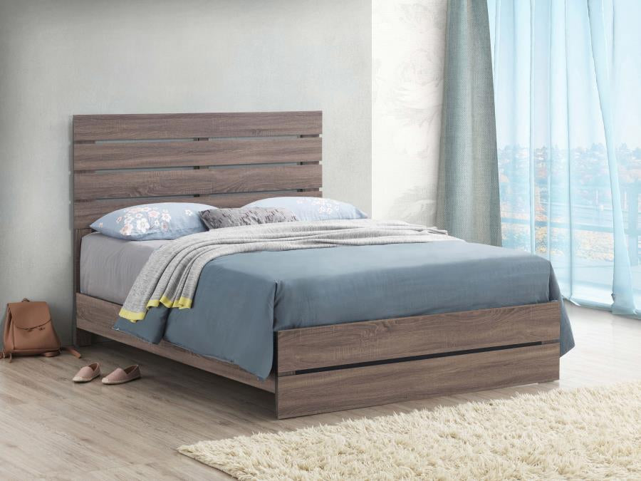 Coaster 207041Q Barrel Oak Queen Bed ( 1 Box )