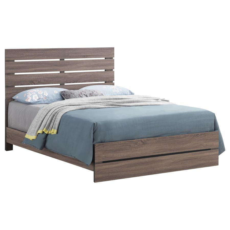Coaster 207041Q Barrel Oak Queen Bed ( 1 Box )