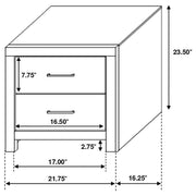 Coaster 207042 Barrel Oak Nightstand