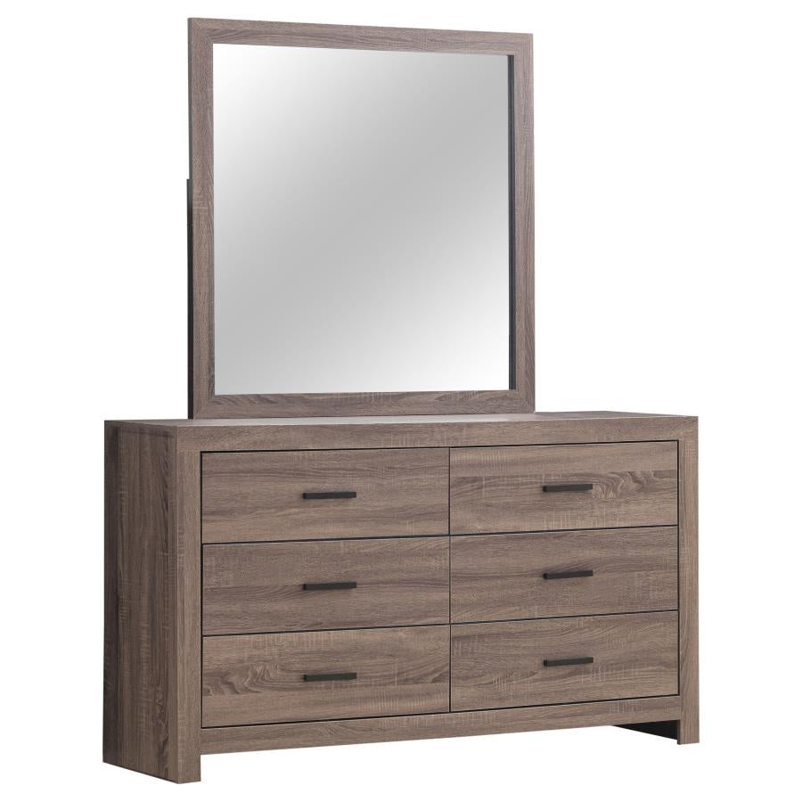 Coaster 207043 / 207044 Barrel Oak Dresser w/ Mirror