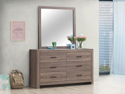 Coaster 207043 / 207044 Barrel Oak Dresser w/ Mirror