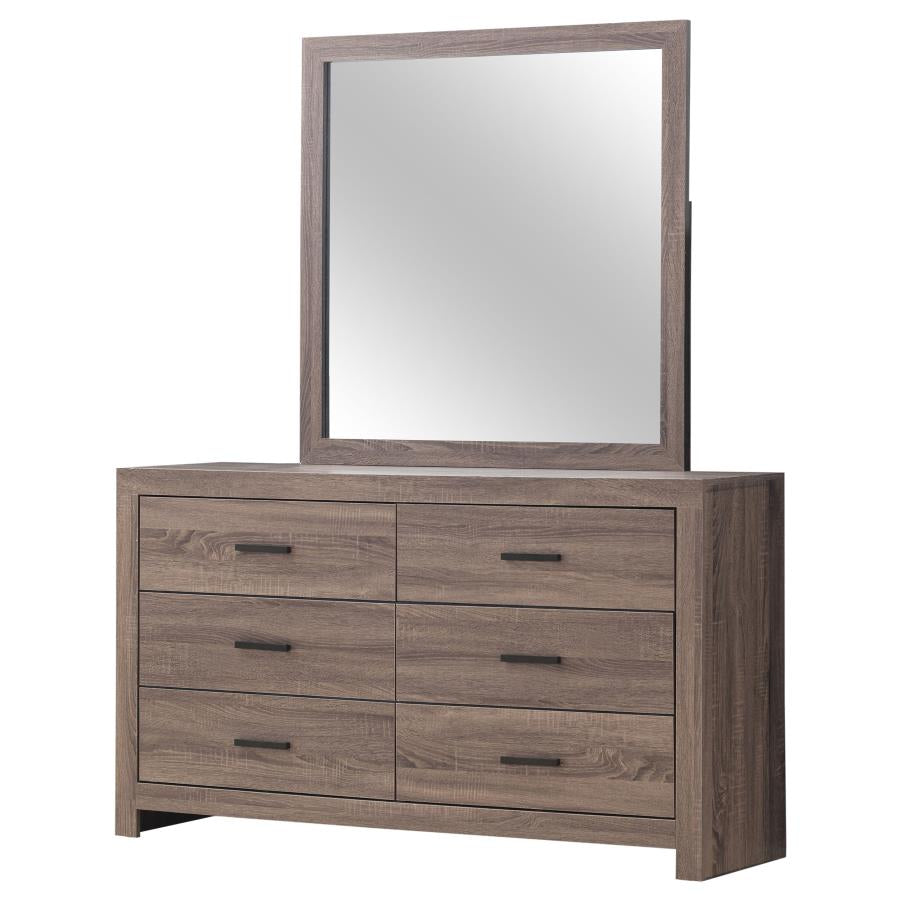 Coaster 207043 / 207044 Barrel Oak Dresser w/ Mirror