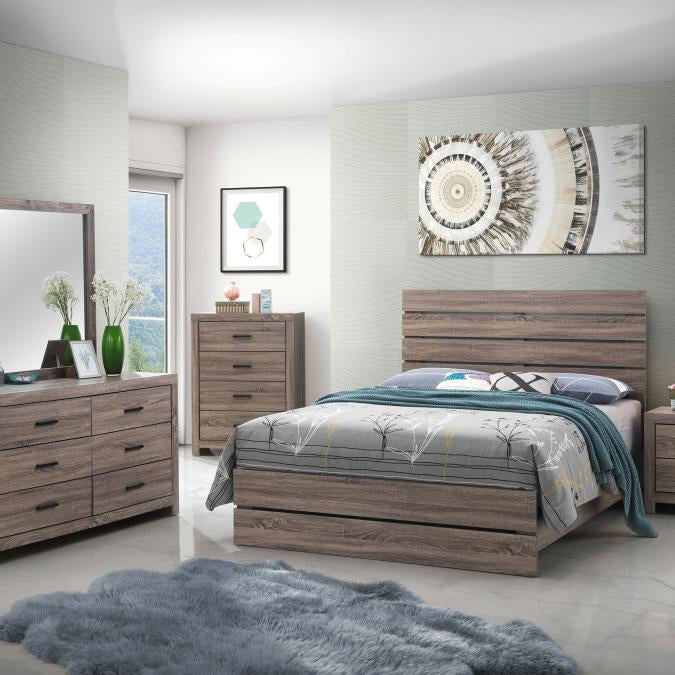 Coaster 207043 / 207044 Barrel Oak Dresser w/ Mirror