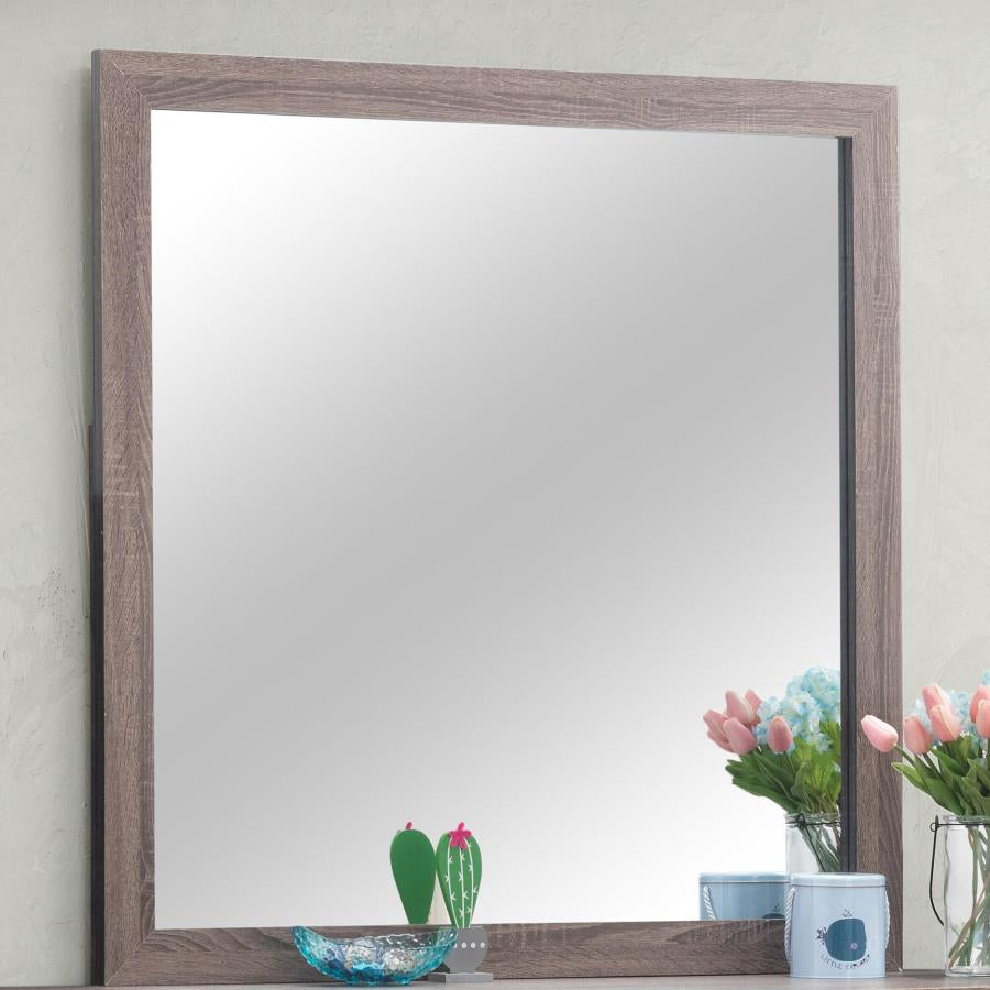Coaster 207044 Barrel Oak Mirror