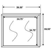 Coaster 207044 Barrel Oak Mirror