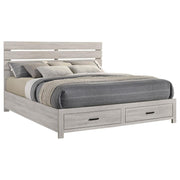 Coaster 207050KE Coastal White King Platform Bed w/ Storage