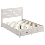 Coaster 207050Q Coastal White Queen Platform Bed w/ Storage