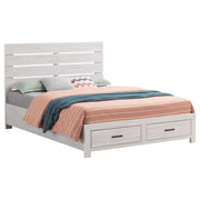 Coaster 207050Q Coastal White Queen Platform Bed w/ Storage
