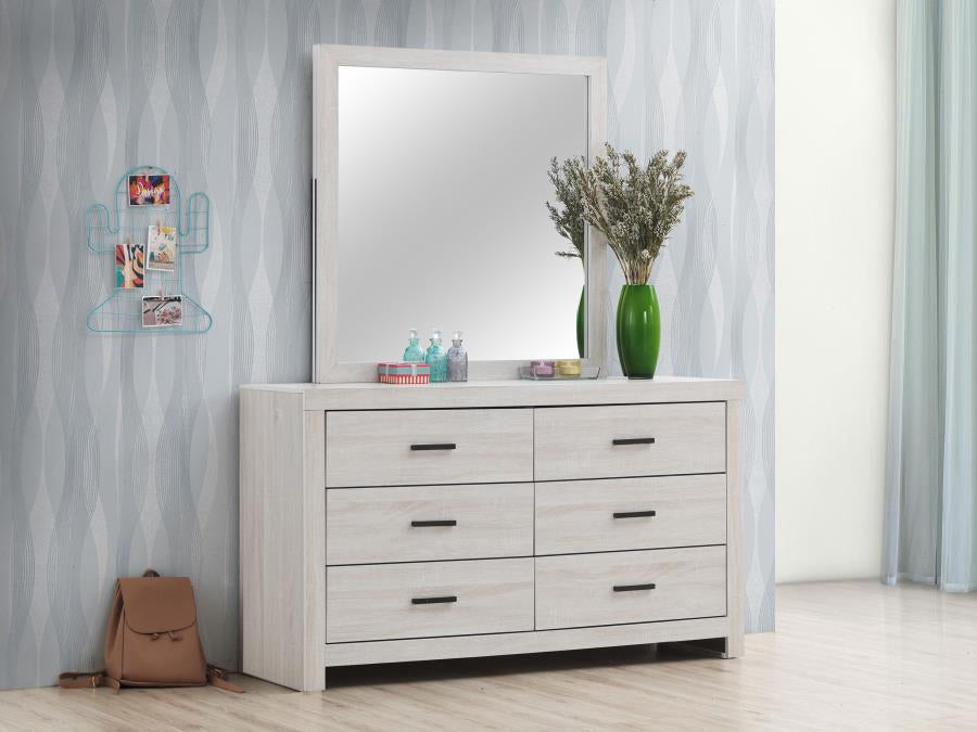 Coaster 207053 / 207054 Coastal White Dresser w/ Mirror