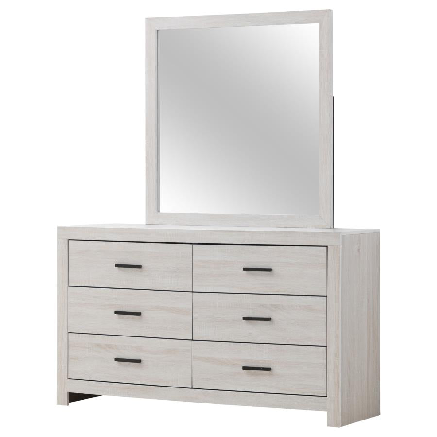 Coaster 207053 / 207054 Coastal White Dresser w/ Mirror