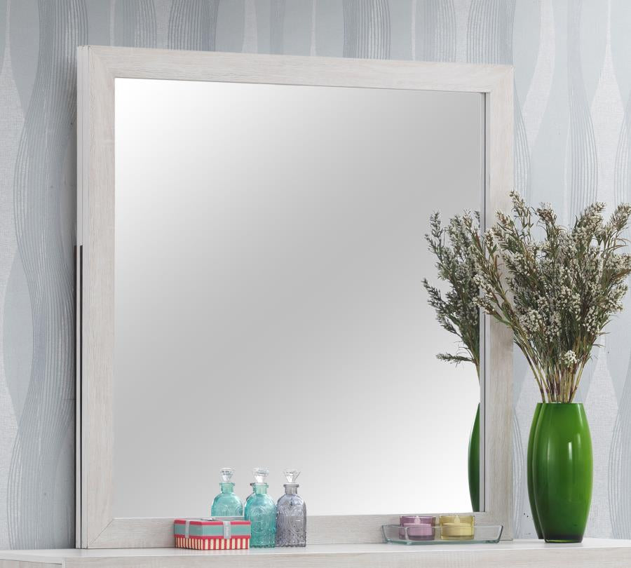 Coaster 207054 Coastal White Mirror