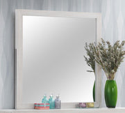 Coaster 207054 Coastal White Mirror