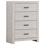 Coaster 207055 Coastal White 4 Drawer Chest