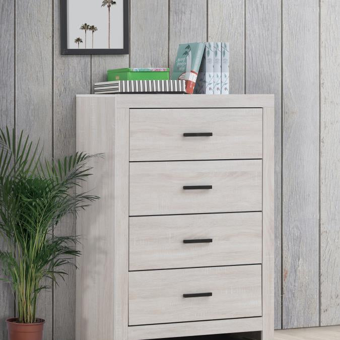 Coaster 207055 Coastal White 4 Drawer Chest
