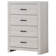 Coaster 207055 Coastal White 4 Drawer Chest