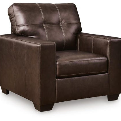 Ashley 2170620 Santorine Dark Brown Leather Accent Chair