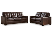 Ashley 2170635 / 638 Santorine Dark Brown Leather Sofa & Loveseat Set