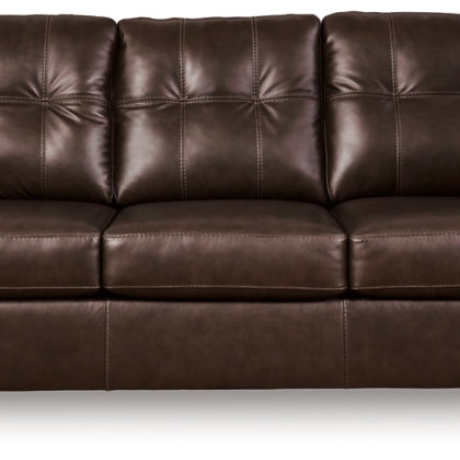 Ashley 2170638 Santorine Dark Brown Leather Sofa