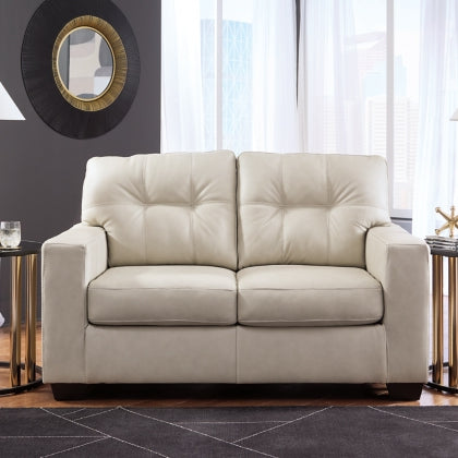 Ashley 2170835 Santorine Bone Leather Loveseat