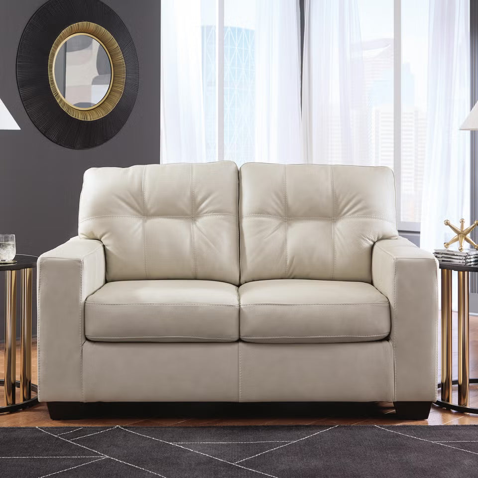 Ashley 2170835 Santorine Bone Leather Loveseat