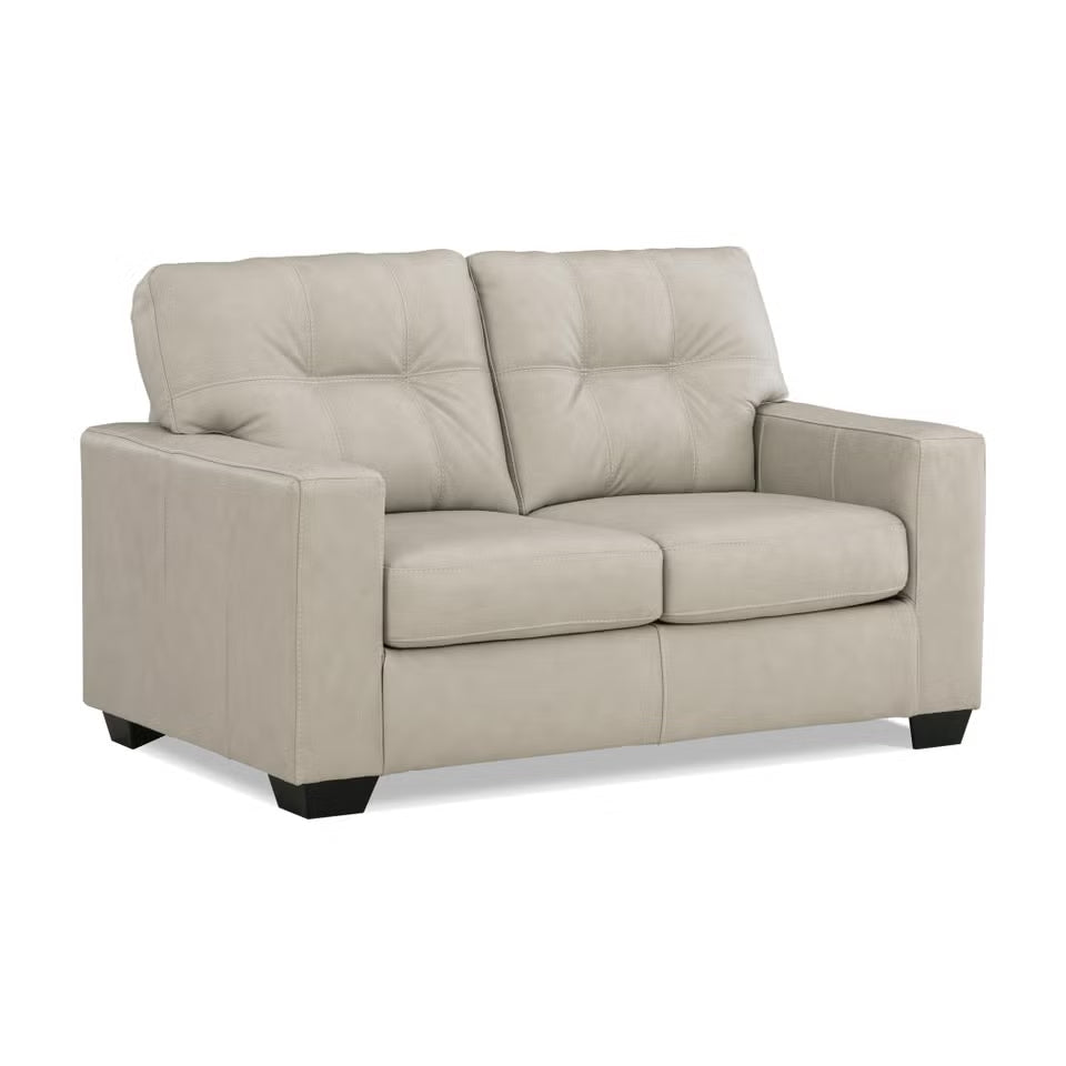 Ashley 2170835 Santorine Bone Leather Loveseat