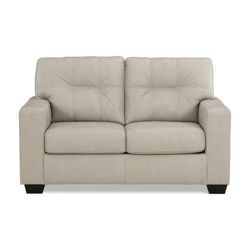 Ashley 2170835 Santorine Bone Leather Loveseat