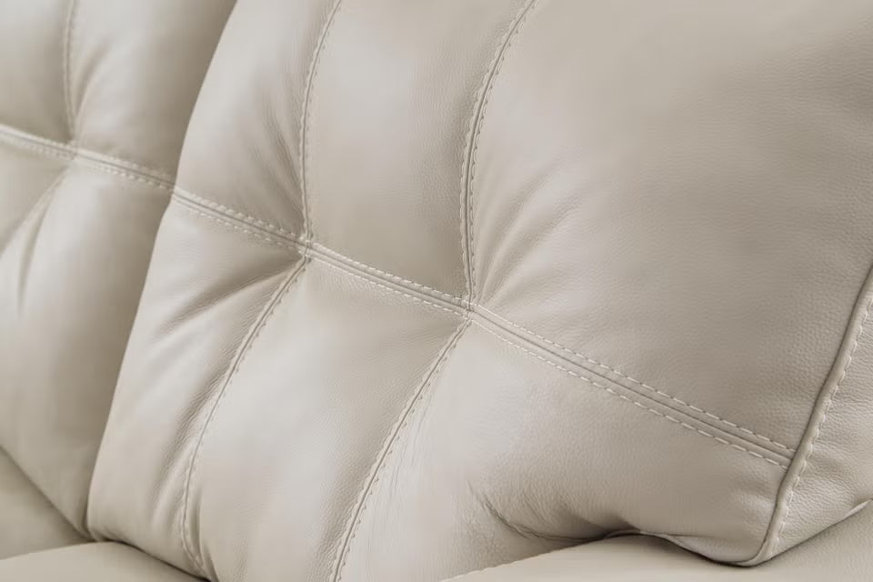 Ashley 2170835 Santorine Bone Leather Loveseat