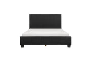 Homelegance 2220-1 Lorenzi Black Queen Upholstered Faux Leather Platform Bed