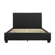 Homelegance 2220K-1EK Lorenzi Black King Upholstered Faux Leather Platform Bed