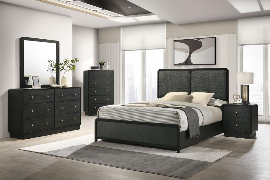 Coaster 223663 Cavelle Black 6-drawer Dresser Cabinet ( No Mirror )
