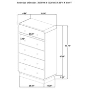 Coaster 223665 Cavelle Black 5-drawer Chest of Drawers