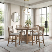 Homelegance 2423BR Junipero Brown 5pc Counter Height Dinette