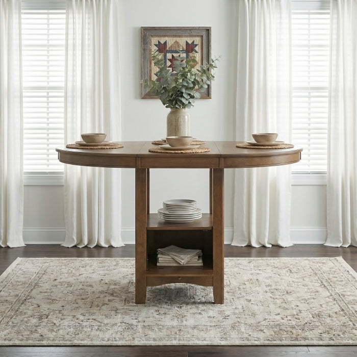 Homelegance 2423BR Junipero Brown 5pc Counter Height Dinette