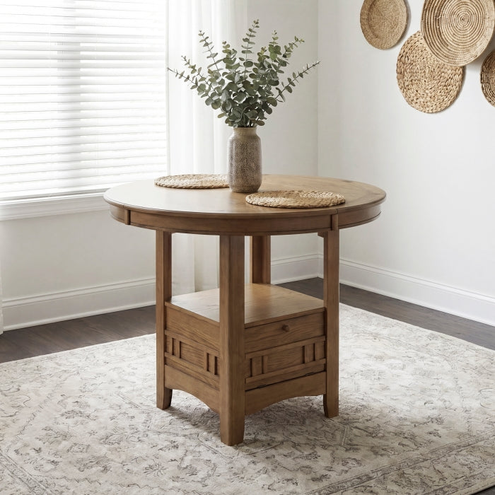 Homelegance 2423BR Junipero Brown 5pc Counter Height Dinette