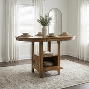 Homelegance 2423BR Junipero Brown 5pc Counter Height Dinette