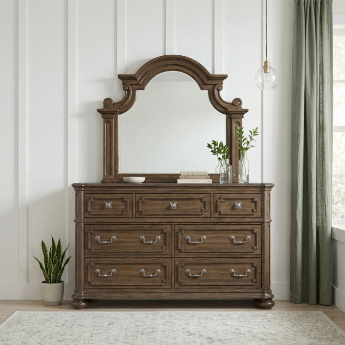 Homelegance 2473-5/6 Buckingham Dresser Mirror Set