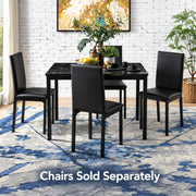Homelegance 2601BK-48 Tempe Black Faux Marble Top Dining Table