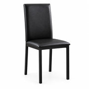 Homelegance 2601BK-48*5S1 Tempe Black Faux Marble 5pc Dining Set